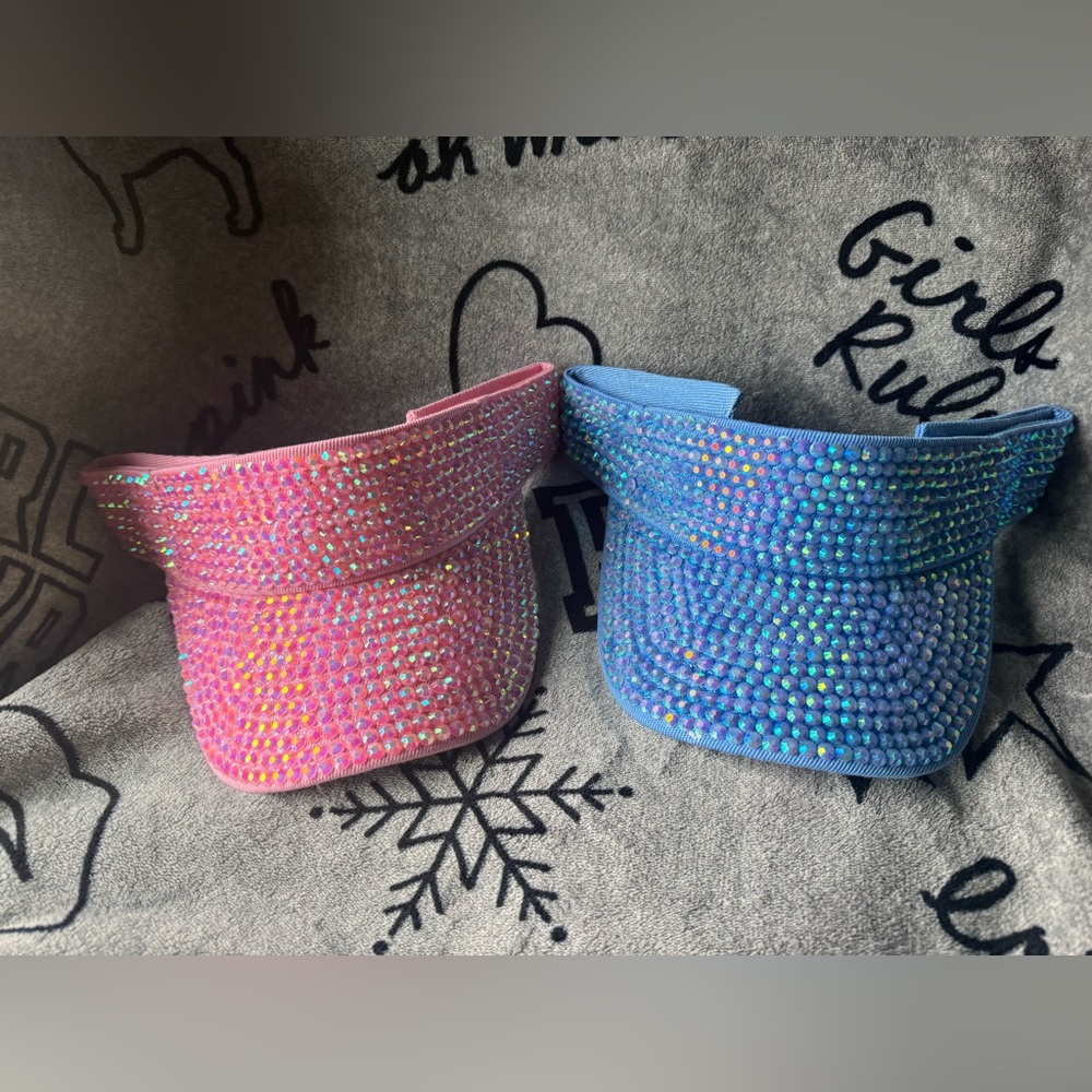 Sparkling Blingy Women’s Sun Visors- Choose One/ New - Picture 4 of 4